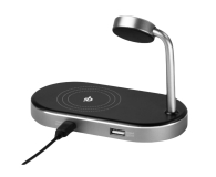 Verbatim Aluminiowa podstawka ładująca 3w1 WCS-02 Qi MFi QC 3.0 USB-A - 1193930 - zdjęcie 3